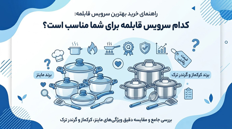 بهترین انتخاب سرویس قابلمه: برندهای ماینز، کرکماز و گرندر ترک