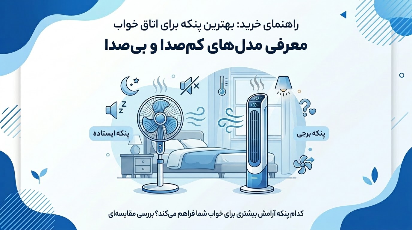 بهترین پنکه برای اتاق خواب؛ راهنمای خرید + معرفی بهترین مدل‌های کم‌صدا