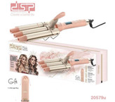 فر مو حرفهای سه قلو DSP | مدل One Hair Waver | فر مواج و کرلی + هدیه استریتکننده