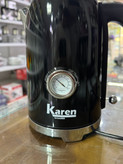 چایساز کارن مدل TM-7301 | کتری استیل دماسنجدار با قوری شیشهای