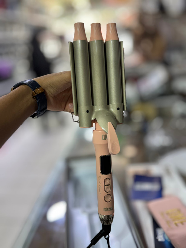 فر مو حرفهای سه قلو DSP | مدل One Hair Waver | فر مواج و کرلی + هدیه استریتکننده