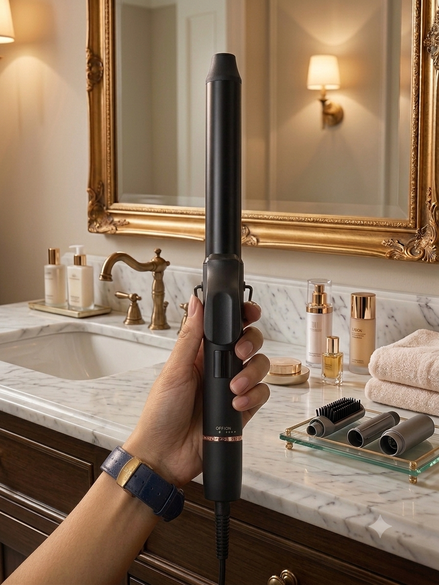 اتو فر مو طلایی Lumity Verda Gold | فر حرفه‌ای XL25MM ب