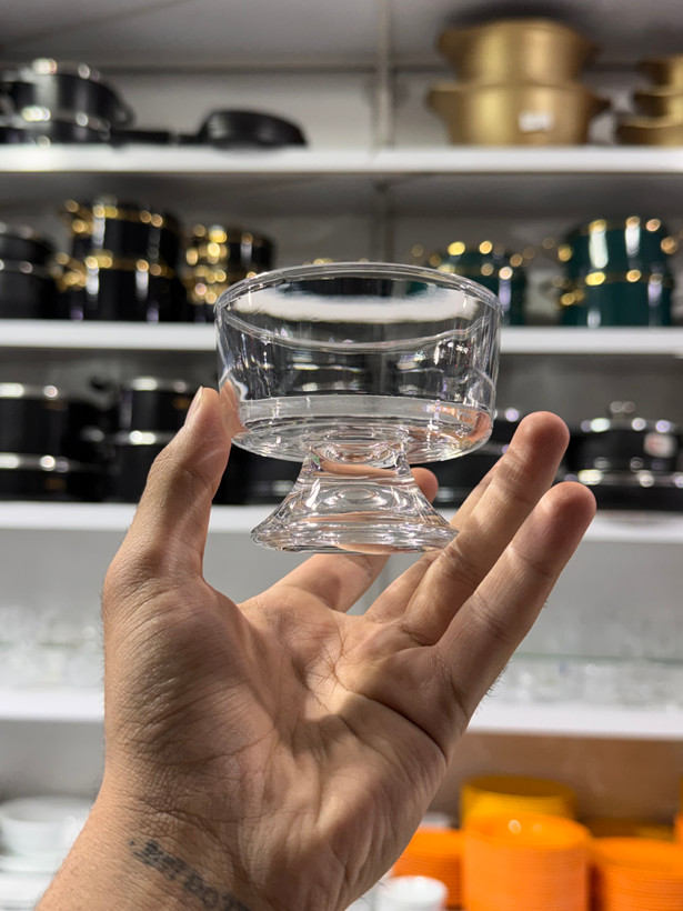 ست ۶ عددی کاسه بستنیخوری پایهدار Deli Glass؛ درخشش و اصالت در میز پذیرایی شما