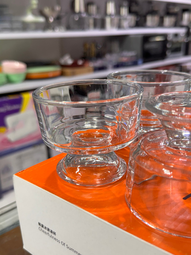 ست ۶ عددی کاسه بستنیخوری پایهدار Deli Glass؛ درخشش و اصالت در میز پذیرایی شما