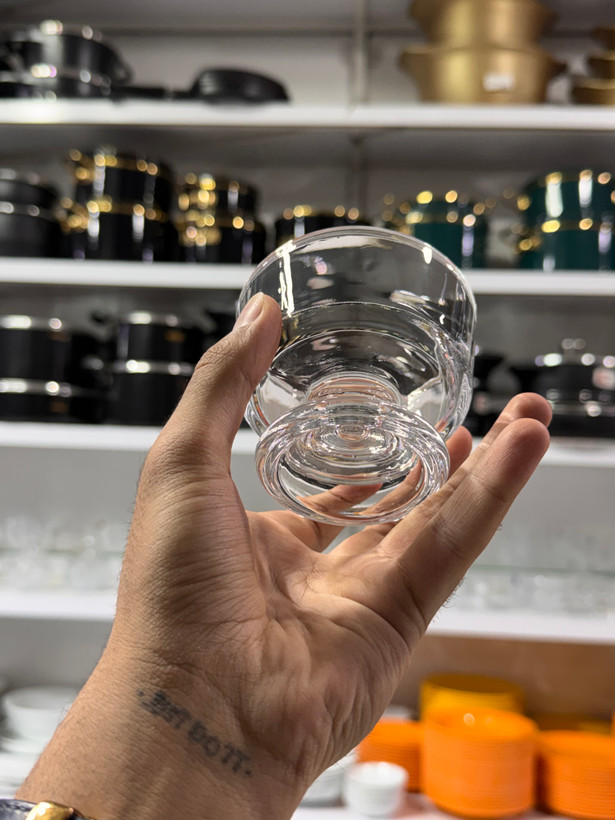 ست ۶ عددی کاسه بستنیخوری پایهدار Deli Glass؛ درخشش و اصالت در میز پذیرایی شما
