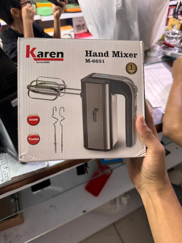 همزن دستی کارن مدل M-6651 | همزن برقی 500 وات با عملکرد توربو