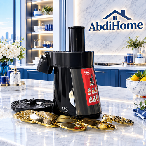 سالاد ساز و خردکن برقی AEC مدل SM-199 | ۶ تیغه استیل، موتور مس ۲۰۰ وات