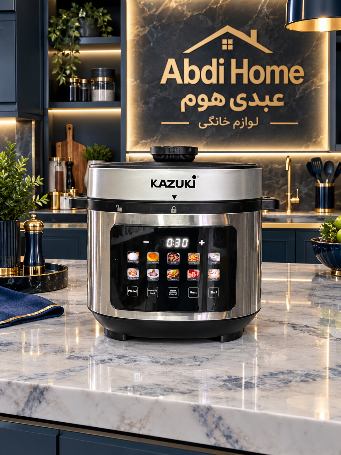 زودپز و مولتی‌کوکر برقی دیجیتال کازوکی (KAZUKI) مدل K-760 (Shanghai) | ۶ لیتری